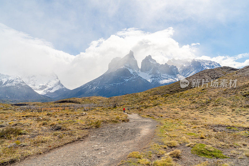 智利Torres del Paine国家公园的徒步旅行路线